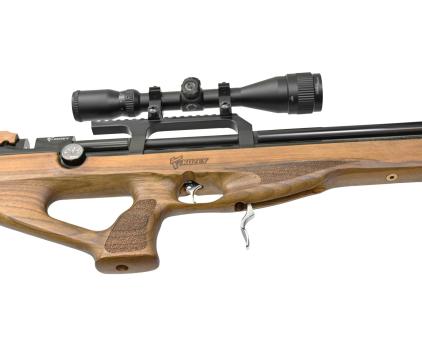 Пневматическая винтовка Kuzey K30 BullPup (боковой взвод, орех, PCP, 3 Дж) 6,35 мм