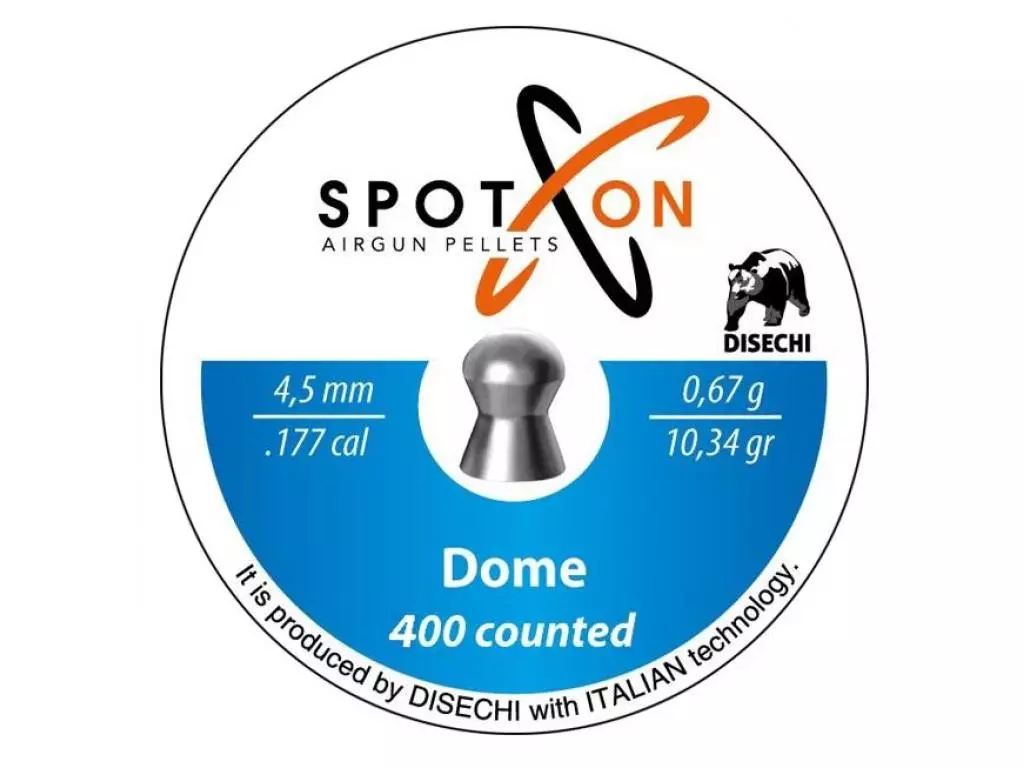 Пули Spoton Dome 4,5 мм 0,67г 400 шт