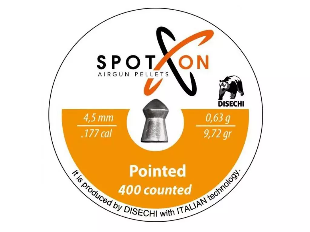 Пули Spoton Pointed 4,5 мм 0,63г 400 шт