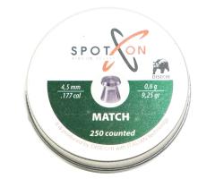 Пули Spoton Match 4,5 мм 0,60г 250 штук