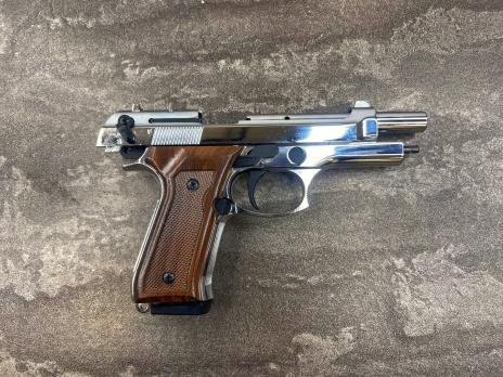Сигнальный пистолет Blow F92 Auto Chrome (автоматический режим, Beretta 92, Беретта хром) 9 мм