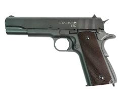 Пневматический пистолет Stalker STC Blowback (3 Дж, Colt 1911, подвижный затвор, шарики ВВ, металл, CO₂) 4,5 мм
