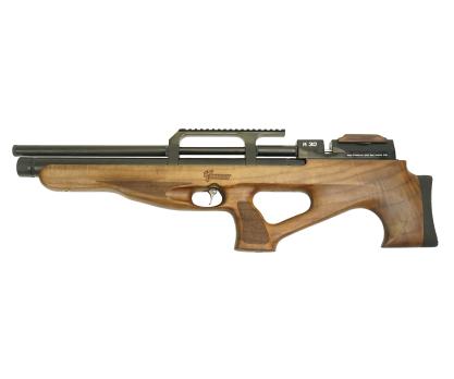 Пневматическая винтовка Kuzey K30 BullPup (нижнее взведение, орех, PCP, 3 Дж) 6,35 мм