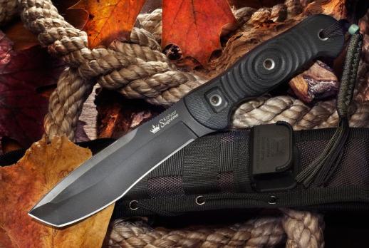 Туристический нож Kizlyar Supreme Vendetta AUS-8 Black Titanium