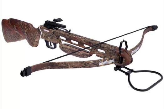 Арбалет Remington Jaeger, рекурс., camo, плечи, тетива, стремя, крепеж, стрелы 2 шт., законц.