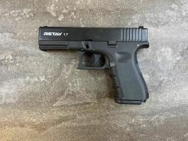 Пистолет охолощенный Retay Glock 17  (СХП Глок 17, 9мм РАК), черный