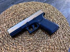 Пистолет охолощенный Retay G19C Glock 19 (СХП Ретай Глок 19), никель