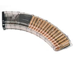Магазин Сайга Pufgun с сухарем 7,62x39 (40 мест, полимер, прозрачный)
